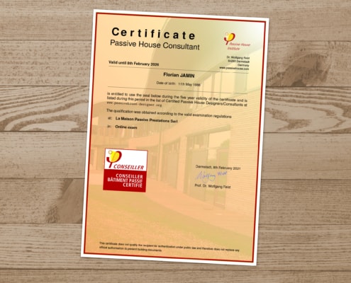 CARDONNEL Ingénierie certifié PHP « Passive House Designer/Consultant »